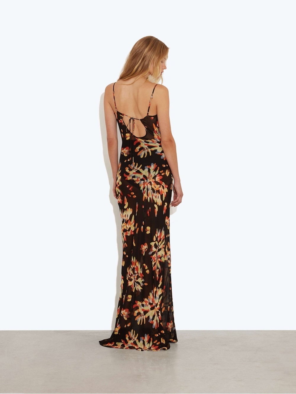 Rat & Boa Catarina Dress Long Maxi Gown Black Floral XS - Picture 5 of 17
